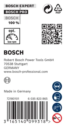 Bosch PRO Wood HSS uzstādīšanas urbis lietošanai ar zemu apgriezienu skaitu.