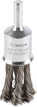 Bosch PRO nerūsējošā tērauda biezā gala birste, mezglota stieple.