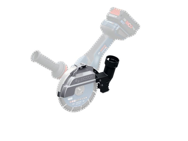Bosch GDE 180-CG putekļu nosūkšanas aizsargs leņķa slīpmašīnai.