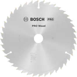 Bosch PRO Wood ripzāģa asmens 254 mm T40 precīzai koksnes griešanai.
