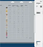 Bosch PRO Construct Wood ripzāģa asmeņu saderības tabula.