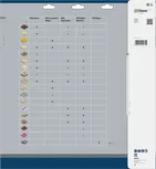 Bosch PRO Construct Wood ripzāģa asmeņu saderības tabula.