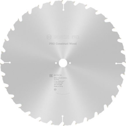 Bosch PRO Construct Wood ripzāģa asmens 450 mm.