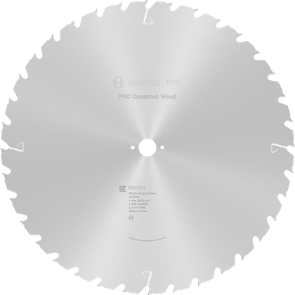 Bosch PRO Construct Wood ripzāģa asmens 500 mm.
