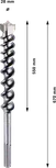Bosch PRO SDS max-9 dabīgā akmens urbis, 28 mm diametrs.