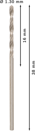 Bosch PRO Metal HSS-G spirālveida urbis metālam 1,3 mm.