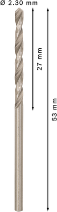 Bosch PRO Metal HSS-G 2,3 mm spirālveida urbis.