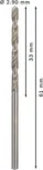 Bosch PRO metāla HSS-G spirālveida urbis 2,9 mm.