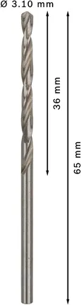 Bosch PRO Metal HSS-G spirālveida urbis 3,1 mm.