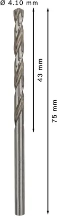 Bosch PRO metāla HSS-G spirālveida urbis 4,1 mm.