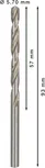 Bosch PRO Metal HSS-G spirālveida urbis ar diametru 5,7 mm.