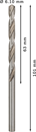 Bosch PRO Metal HSS-G spirālveida urbis 6,1 mm.