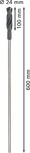 Bosch PRO koka HSS uzstādīšanas urbis 24 mm x 600 mm.