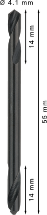 Bosch PRO Metal HSS-G divpusējs urbis 4,1 mm.