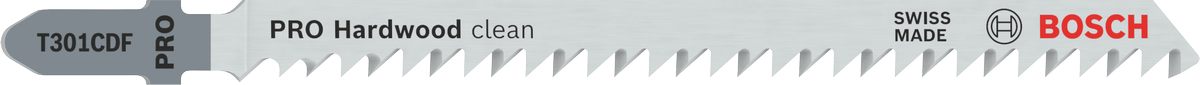 Bosch PRO Hardwood clean T301CDF figūrzāģa asmens cietkoksnei.