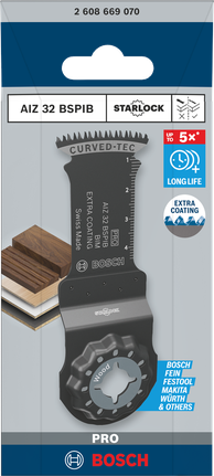 Bosch PRO AIZ 32 BSPIB daudzfunkcionālā instrumenta asmens 32 × 50 mm.