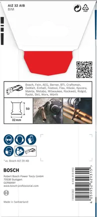 Bosch PRO AIZ 32 AIB daudzfunkcionālā instrumenta asmens 32 × 50 mm.