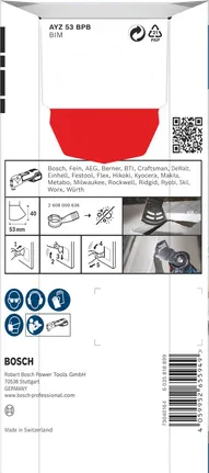 Bosch PRO AYZ 53 BPB Dual-Tec asmens 53 × 40 mm 5 gab.