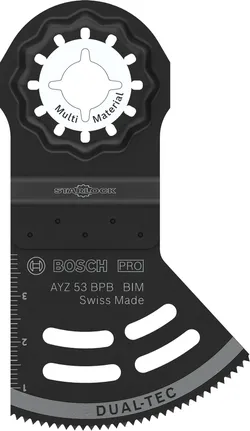 Bosch PRO AYZ 53 BPB Dual-Tec asmens daudzmateriālu griešanai.