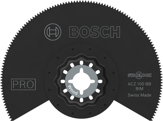 Bosch PRO ACZ 100 BB daudzfunkcionālā instrumenta asmens kokam, 100 mm diametrs.
