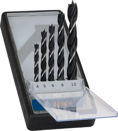 Bosch PRO koka urbju komplekts ar smailiem galiem, 5 izmēri.