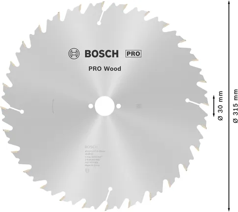 Bosch PRO Wood ripzāģa asmens 315 mm T28 kokam.