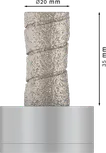Bosch PRO keramikas sausās frēzes 20x35 mm X-Lock.