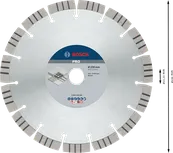 Bosch PRO betona dimanta disks 230 mm griešanai.
