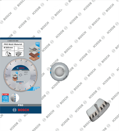 Bosch PRO Multi Material dimanta disks 300 × 25,4 mm.