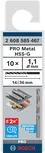 Bosch PRO Metal HSS-G spirālveida urbis 1,1 mm, 10 gab. iepakojumā.