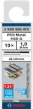 Bosch PRO Metal HSS-G 1,8 mm spirālveida urbju komplekts.