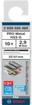 Bosch PRO Metal HSS-G 2,9 mm spirālveida urbju komplekts.