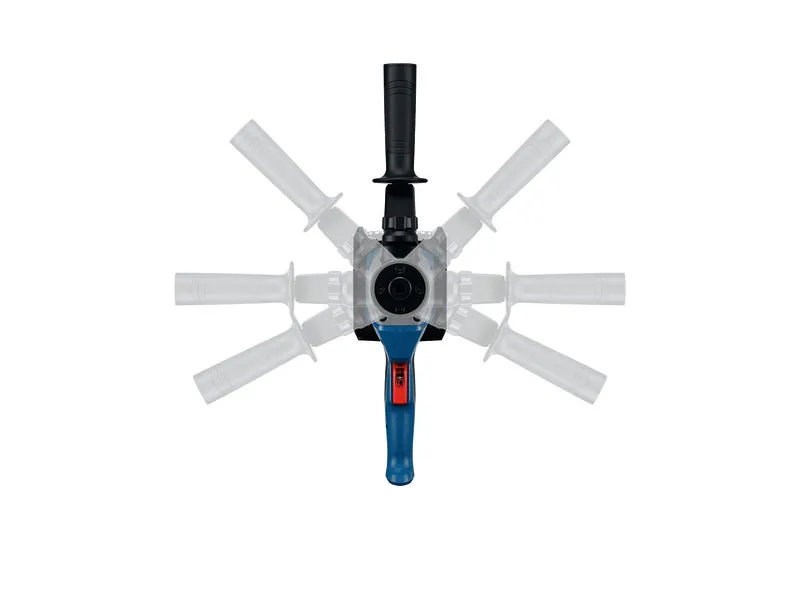Bosch GRW 18V-120 maisīšanas mehānisms ar regulējamu rokturi.