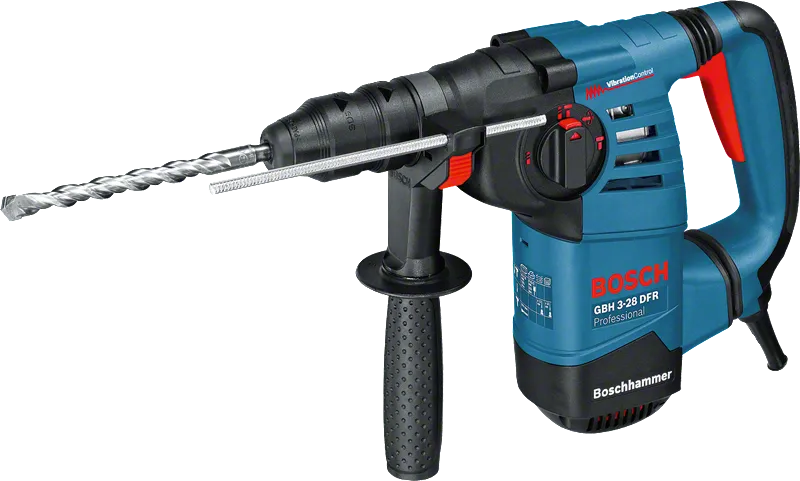 Bosch GBH 3-28 DFR rotācijas āmurs ar sānu rokturi.