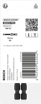 Bosch PRO Robertson R2 55 mm trieciena uzgaļi 2 gab.