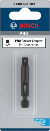 Bosch PRO uzmavas adapteris 1/4 collas tapas savienojumam.