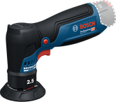 Bosch GEX 12V-77 ekscentra slīpmašīna ar bezsuku motoru.