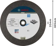 Bosch PRO metāla griešanas disks 305 mm metālapstrādei.