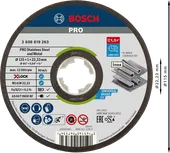 Bosch PRO nerūsējošā tērauda un metāla X-LOCK griešanas disks.