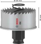 Bosch PRO lokšņu metāla PC Plus caurumzāģis 54 mm metālam.