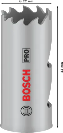 Bosch PRO daudzfunkcionālais caurumzāģis ar 22 mm vītni.