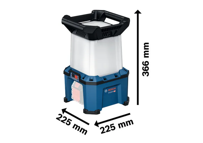 Bosch GLA 18VH-7500 darba lukturis ar ProCORE akumulatora saderību.