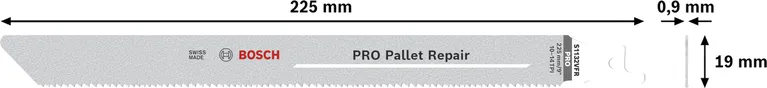 Bosch PRO Pallet Repair S1132VFR 225 mm BIM zāģa asmens.