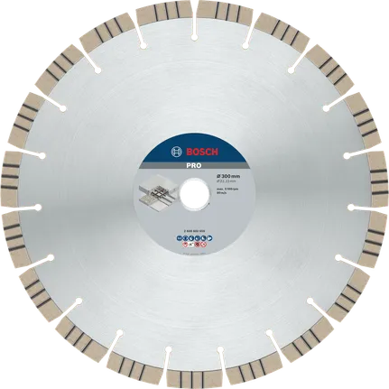 Bosch PRO betona dimanta disks 300 mm griešanai.