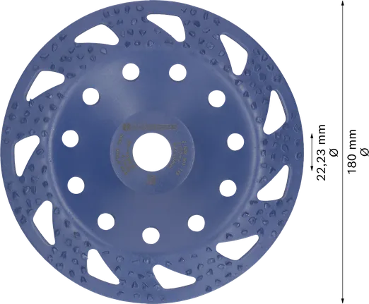 Bosch EXPERT Multi Material karbīda slīpēšanas galva rupji slīpēta 180 mm.