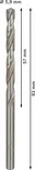 Bosch PRO Metal HSS-G spirālveida urbis ar diametru 5,9 mm.