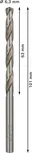 Bosch PRO Metal HSS-G 6,3 mm spirālveida urbis ar standarta garumu.