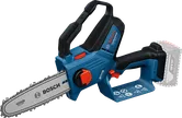 Bosch GKE 18V-20 akumulatora dārza zāģis precīzai griešanai.
