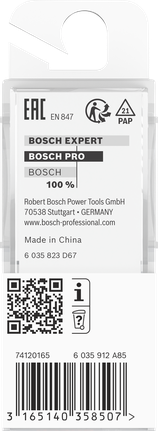 Bosch PRO frēzes taisnais uzgalis, divas rievas, 18 mm diametrs.