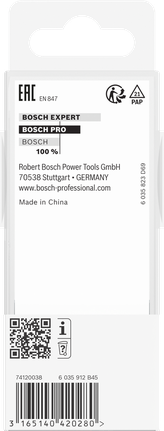 Bosch PRO frēzes taisnais uzgalis ar divām rievām, 12 mm kāts.